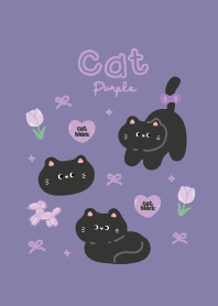 แมวดำน่ารัก : สีม่วง!
