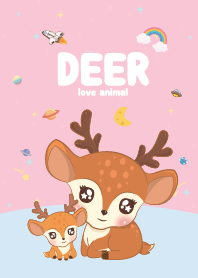 Deer Cutie Galaxy Pink
