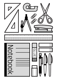 STATIONERY SET[GRAY]