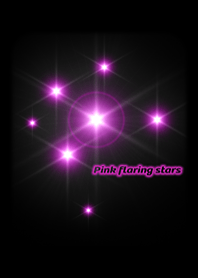 Pink flaring stars