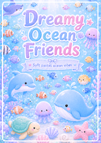 Dreamy Pastel Ocean purple