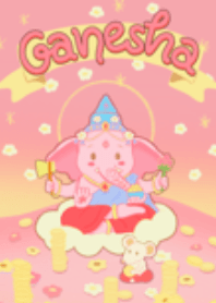 พระพิฆเนศ ร่ำรวย สำเร็จทุกประการ (ชมพู)