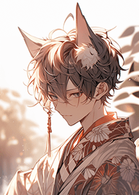 หนุ่มหล่อในชุดจิ้งจอกกิโมโน ❤