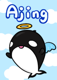 Black & white whale