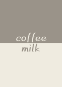 コーヒーとミルク。(シンプル)