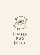 Simple pug beige