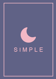 SIMPLE MOON [pink&navy]