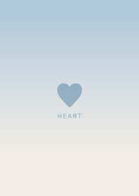 Simple Heart - Gradation - Ice Blue