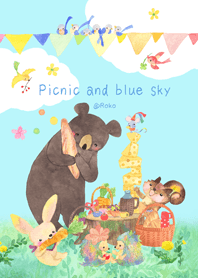 Picnic and blue sky-Revised version