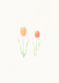 Tulips in love.