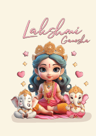 Lakshmi & Ganesha Cute.