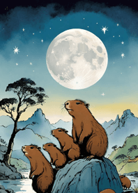 Ukiyo-e - Capybara 1b2238