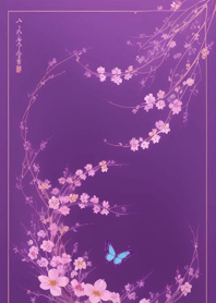 夢幻紫色花蝴蝶 zIivN