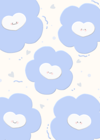 heart, flower, smiley face2