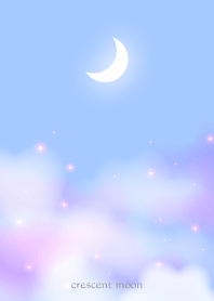 crescent moon-blue 3