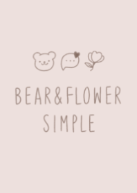 Bear&Flower SIMPLE #Pink Beige.