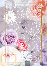 Marble and flowers Purple44_2