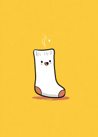 สีเหลืองสดใส: เจ้าถุงเท้าจอมกวน