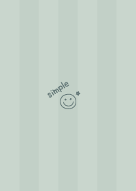 Smile Flower =Dullness Green= Stripe