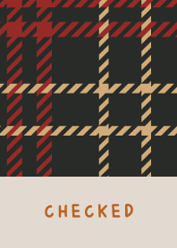 CHECKED RED BROWN 8