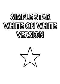SIMPLE STAR WHITE ON WHITE VERSION