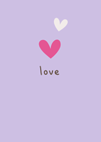 Simple heart purple.