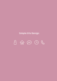 Simple life design -winter pinkbeige-