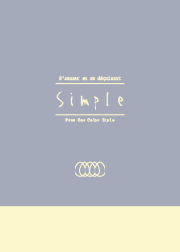 Simple／グレーイエロー