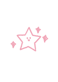 Biepoのシンプル 12-4 ゆるい星(ピンク)