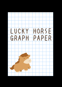 LUCKY HORSE GRAPH PAPER/BLACK