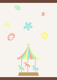 Merry go round01 on brown