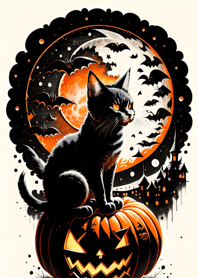 halloween cat 504f4F