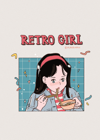 レトロな女の子 .