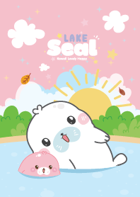 แมวน้ำอุ๋งๆ ทะเลสาบ สีชมพู