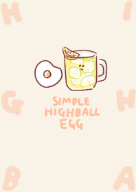 simple Highball fried egg beige.