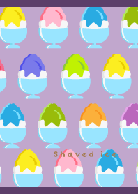 Summer shaved ice03 on purple