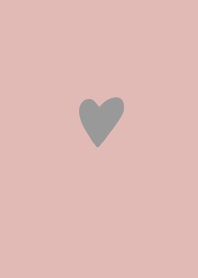 Pink beige and gray heart.