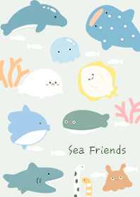 Green Cute Fish World
