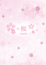 和柄の桜模様 桃色（ピンク）3