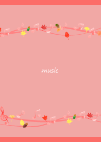 音楽の秋ライン 赤色