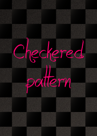 checkered pattern-black-