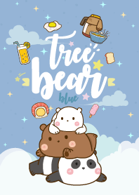 หมีสายกิน สีฟ้า