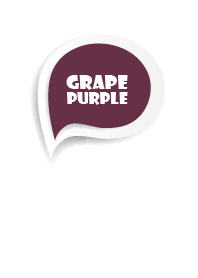 Grape Purple Button In White V.2