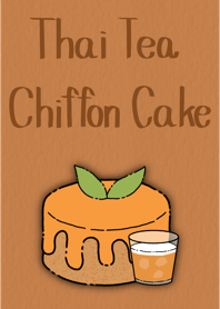Thai Tea Chiffon Cake