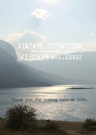VINTAGE TYPEWRITER WISDOM Vol.XXVII