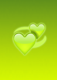 Koi Heart Yellow Green