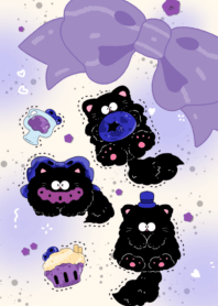 sweet grape black cat