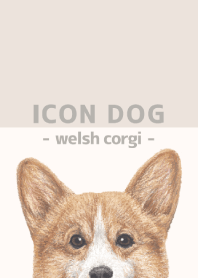 ICON DOG - Welsh Corgi 01 - BEIGE/01