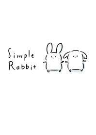 簡單 一隻兔子