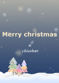 Merry Christmas with watercolor